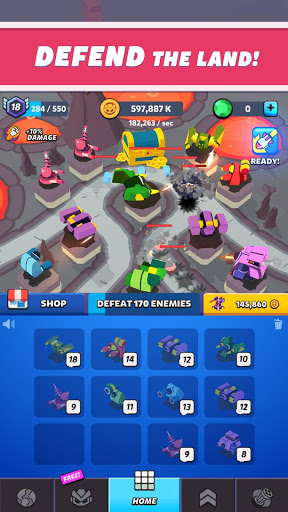 Merge Tower Bots screenshot 1