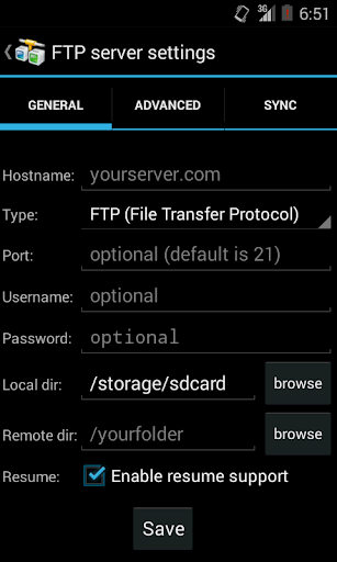 AndFTP screenshot 3