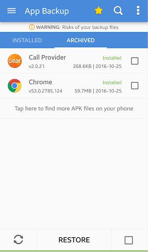 App Backup and Restore screenshot 2