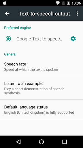 Google Text-to-Speech screenshot 1