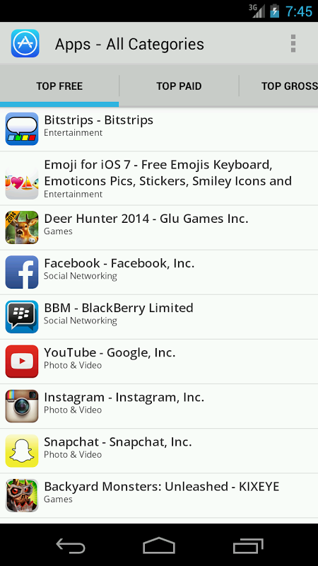 iPhone App Store screenshot 1
