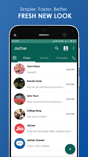 JioChat screenshot 1