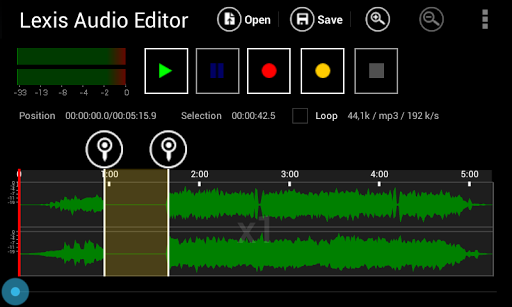 Lexis Audio Editor screenshot 1