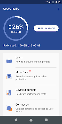 Moto Help screenshot 1