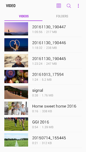 Samsung Video Library screenshot 2